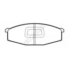 FBP1363 FIRST LINE Комплект тормозных колодок, дисковый тормоз