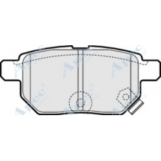 PAD1578 APEC Комплект тормозных колодок, дисковый тормоз