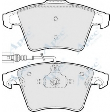 PAD1337 APEC Комплект тормозных колодок, дисковый тормоз