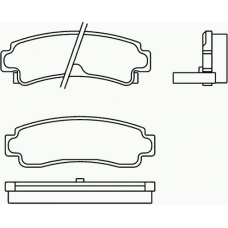 MDB1548 MINTEX Комплект тормозных колодок, дисковый тормоз