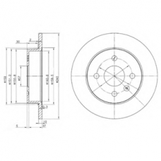 BG3403 DELPHI Тормозной диск