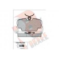 RB0419-700 R BRAKE Комплект тормозных колодок, дисковый тормоз