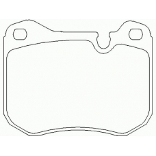 MDB1132 MINTEX Комплект тормозных колодок, дисковый тормоз