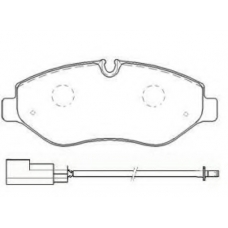 AKDC-0698 ASVA Комплект тормозных колодок, дисковый тормоз