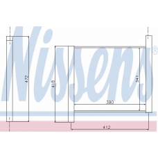 68450 NISSENS Радиатор, охлаждение двигателя