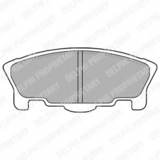 LP1512 DELPHI Комплект тормозных колодок, дисковый тормоз