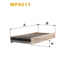 WP9311 WIX Фильтр, воздух во внутренном пространстве
