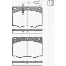 8110 16231 TRISCAN Комплект тормозных колодок, дисковый тормоз