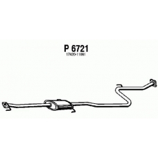 P6721 FENNO Средний глушитель выхлопных газов