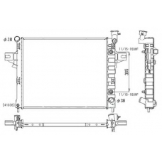 2064108 ORDONEZ Радиатор, охлаждение двигателя