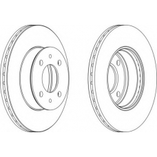 DDF1632 FERODO Тормозной диск