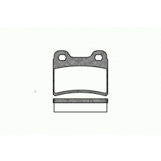 0417 00 KAWE Комплект тормозных колодок, дисковый тормоз