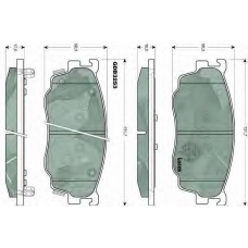 GDB3253 TRW Комплект тормозных колодок, дисковый тормоз