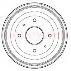 329005B BENDIX Тормозной барабан