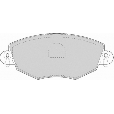 FD6931A NECTO Комплект тормозных колодок, дисковый тормоз