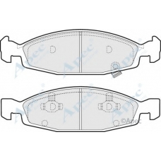 PAD1131 APEC Комплект тормозных колодок, дисковый тормоз