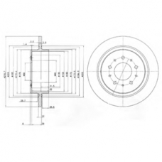 BG3502 DELPHI Тормозной диск