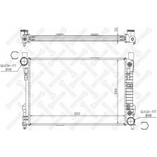 10-25386-SX STELLOX Радиатор, охлаждение двигателя
