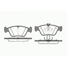 0586 10 KAWE Комплект тормозных колодок, дисковый тормоз