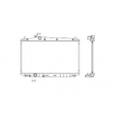 58323 NRF Радиатор, охлаждение двигателя