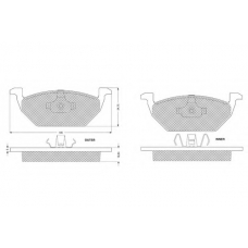 PF1210 PROCODIS FRANCE Комплект тормозных колодок, дисковый тормоз