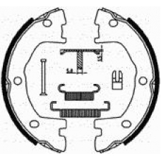 153-077K CIFAM Комплект тормозных колодок, стояночная тормозная с
