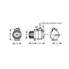 MSK584 AVA Компрессор, кондиционер