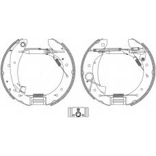 8DB 355 005-281 HELLA Комплект тормозных колодок