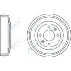 DRM9504 APEC Тормозной барабан