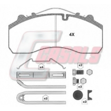 BKM1366 CASALS Комплект тормозных колодок, дисковый тормоз