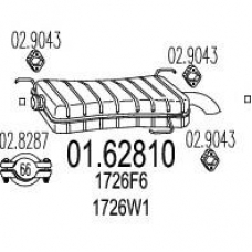 01.62810 MTS Глушитель выхлопных газов конечный