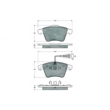 PF1523 PROCODIS FRANCE Комплект тормозных колодок, дисковый тормоз