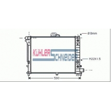 2002201 KUHLER SCHNEIDER Радиатор, охлаждение двигател