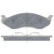SP 181 SCT Комплект тормозных колодок, дисковый тормоз