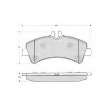 PF1426 PROCODIS FRANCE Комплект тормозных колодок, дисковый тормоз
