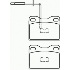 MDB1304 MINTEX Комплект тормозных колодок, дисковый тормоз