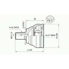 C.324 STATIM Шарнирный комплект, приводной вал