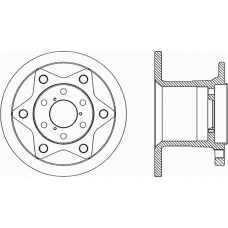 BDA1767.10 OPEN PARTS Тормозной диск