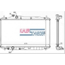 0100031 KUHLER SCHNEIDER Радиатор, охлаждение двигател