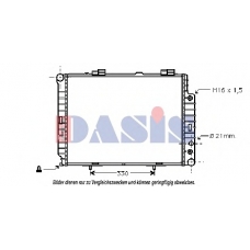 122530N AKS DASIS Радиатор, охлаждение двигателя