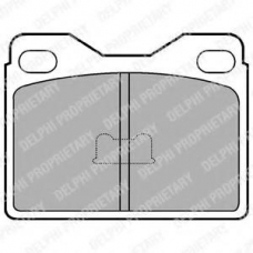 LP145 DELPHI Комплект тормозных колодок, дисковый тормоз