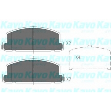 KBP-3506 KAVO PARTS Комплект тормозных колодок, дисковый тормоз