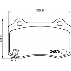 8DB 355 014-211 HELLA PAGID Комплект тормозных колодок, дисковый тормоз