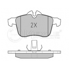025 283 3219/PD MEYLE Комплект тормозных колодок, дисковый тормоз