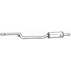 12411 SIGAM Средний глушитель выхлопных газов