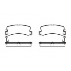 P3143.04 WOKING Комплект тормозных колодок, дисковый тормоз