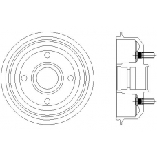 MBD036 MINTEX Тормозной барабан