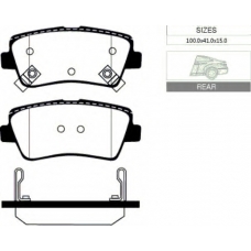 2066 R Goodwill Комплект тормозных колодок, дисковый тормоз