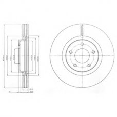 BG3544 DELPHI Тормозной диск