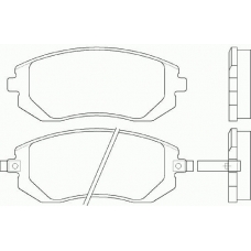 P 78 013 BREMBO Комплект тормозных колодок, дисковый тормоз
